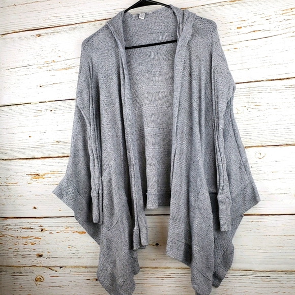American Eagle Outfitters Grey Hooded Cardigan - Picture 1 of 4